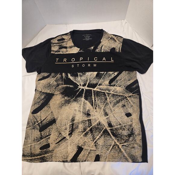 Twenty4 Original Tee Men Tropical Storm Sz L 100% Cotton Travel Retro - Picture 1 of 7